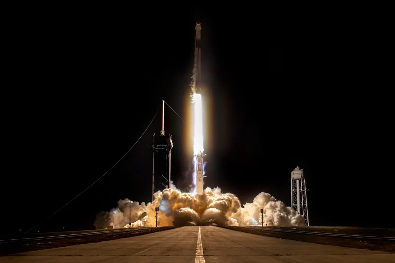 SpaceX Inspiration4 mission took off from NASA’s Kennedy Space Center in Florida on the evening of 15 September, 2021. Credit: SpaceX, CC BY-NC 2.0